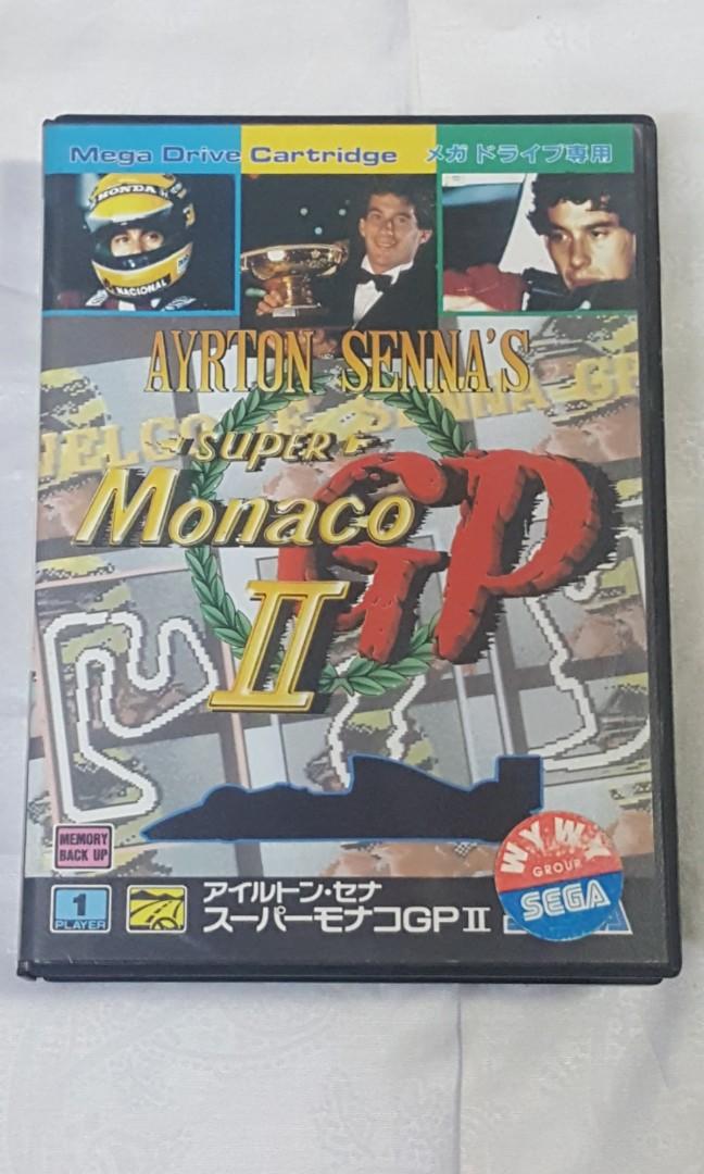 Sega Mega Drive Ayrton Senna's Super Monaco GP II, Video Gaming, Video
