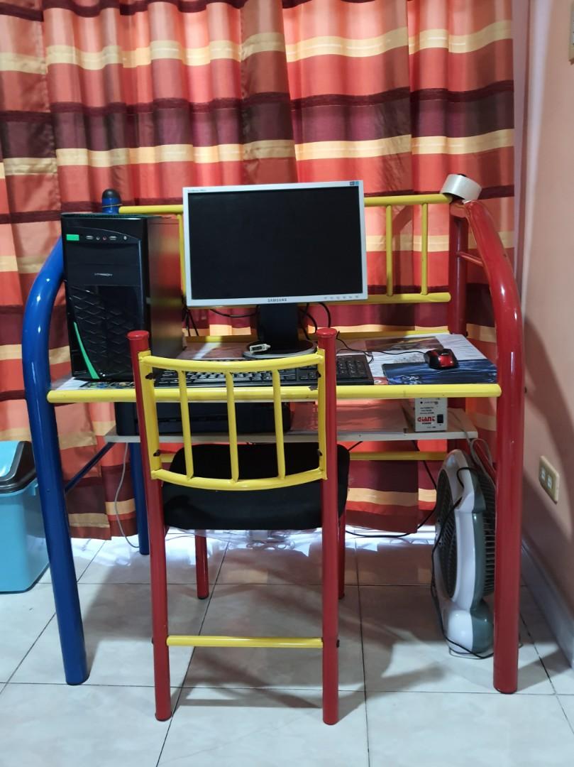 Study table (Category: Tables & Sets) located in Valenzuela. Submitted by twins_mom_prelovedstuffs (Listing ID 278977140, Image 1). Description: Excellent condition With adjustable shelves Chair with foam.