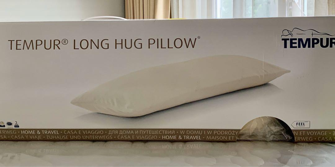 Tempur Long Hug Pillow, Furniture & Home Living, Bedding & Towels
