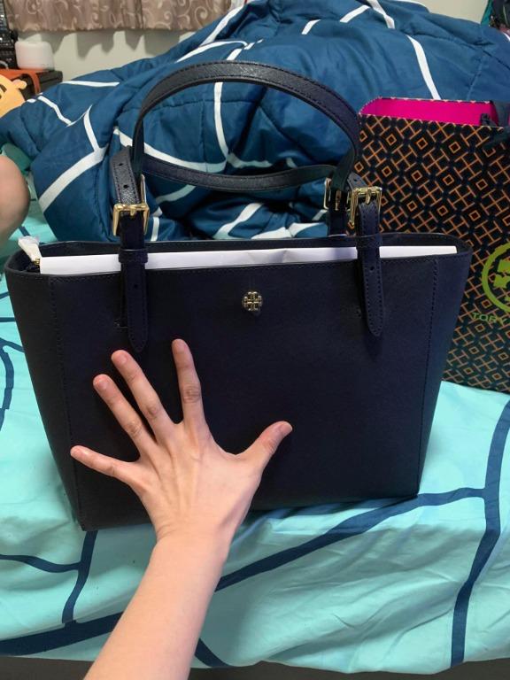 Emerson small buckle tote tory burch hot sale