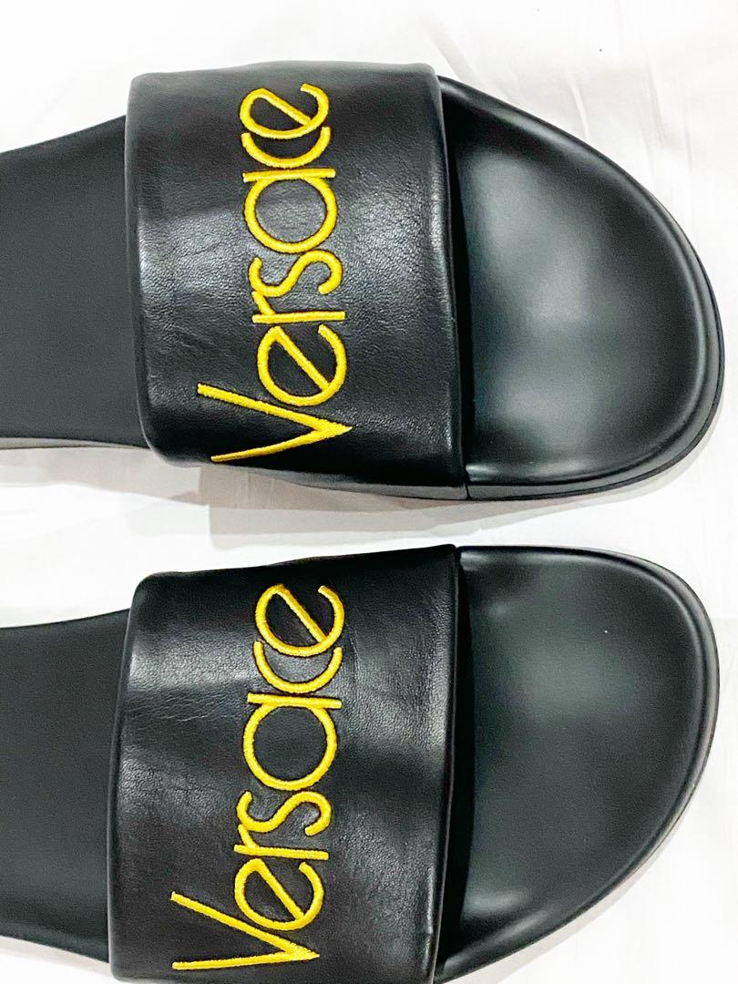 Versace vintage logo slides online