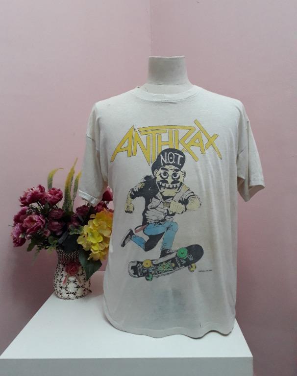 Vintage Anthrax Band, Menu0027s Fashion, Clothes, Tops on Carousell