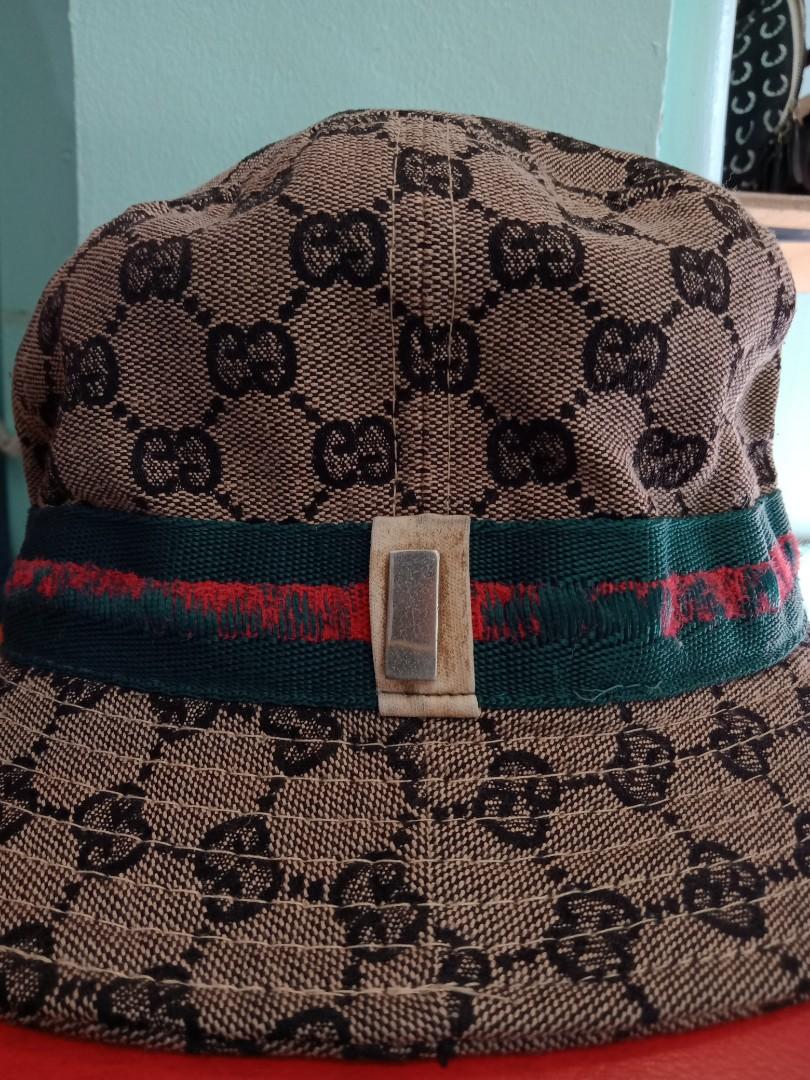 Vintage Gucci Monogram Bucket Hat, Men's Fashion, Watches & Accessories