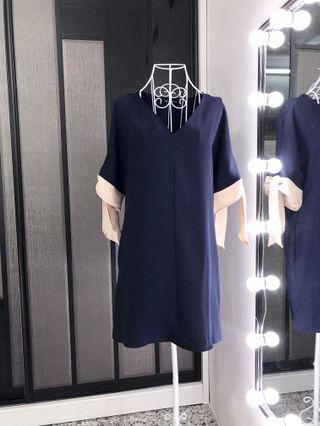 ZARA Ribbon Sleeve Dress