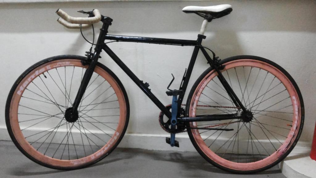 black colour fixie bike bicycle, Bicycles & PMDs, Bicycles, Fixies on ...