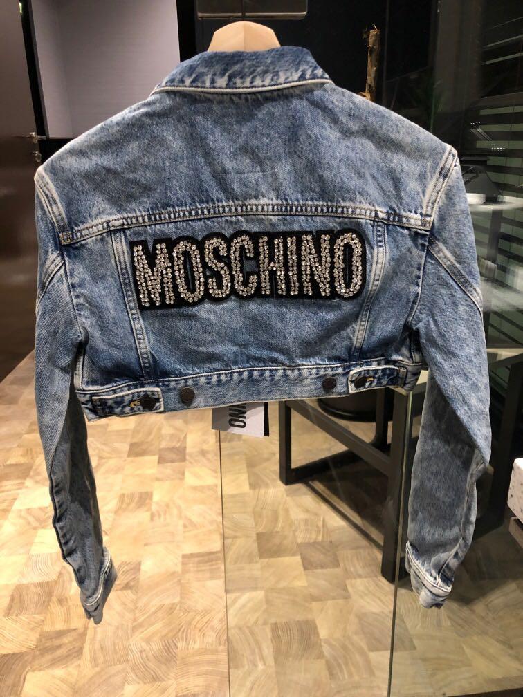 H&m moschino discount denim jacket