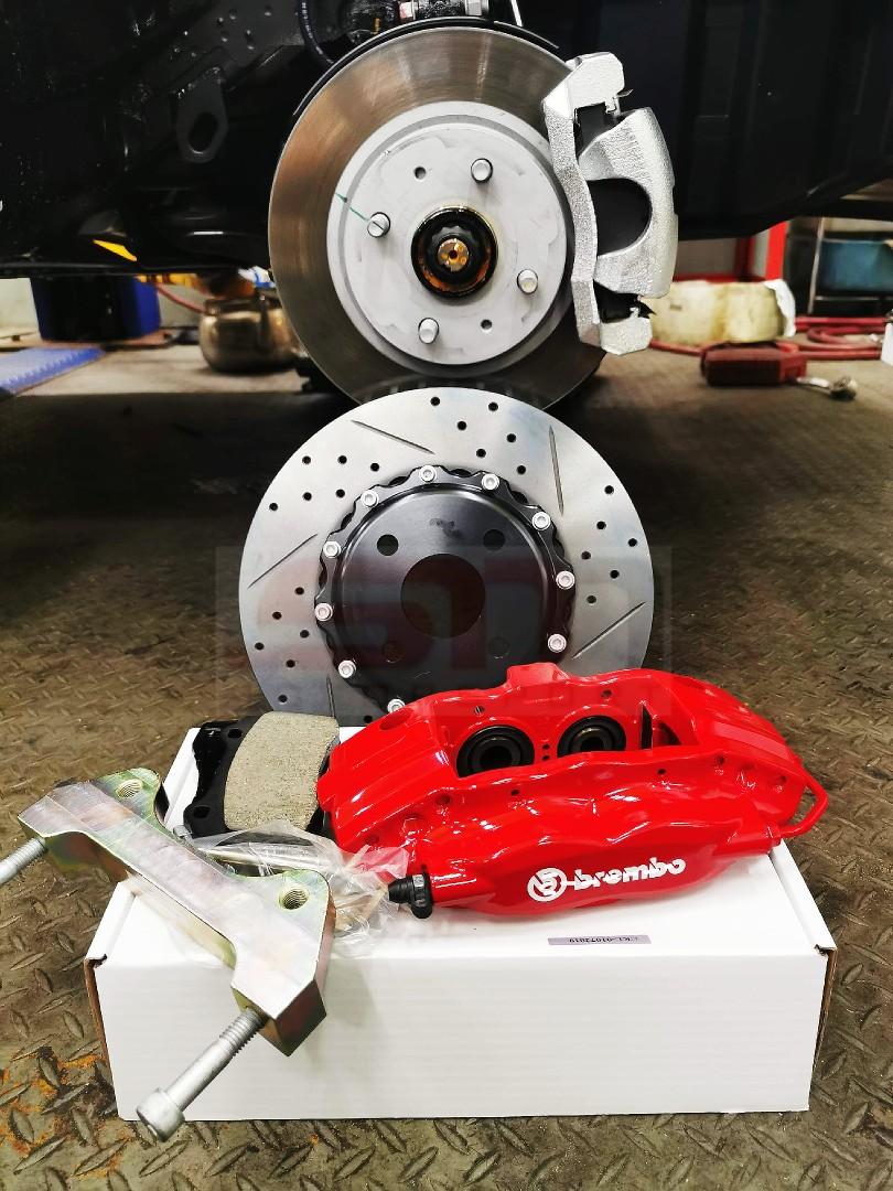 Brembo 4pot F40 Big Brake Kit 285mm Perodua Myvi, Auto Accessories on