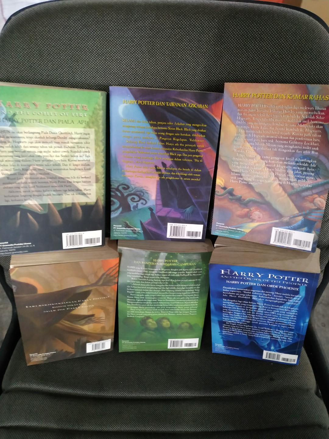 Buku Set Series Harry Potter 2-7 Bahasa Indonesia, Buku & Alat Tulis