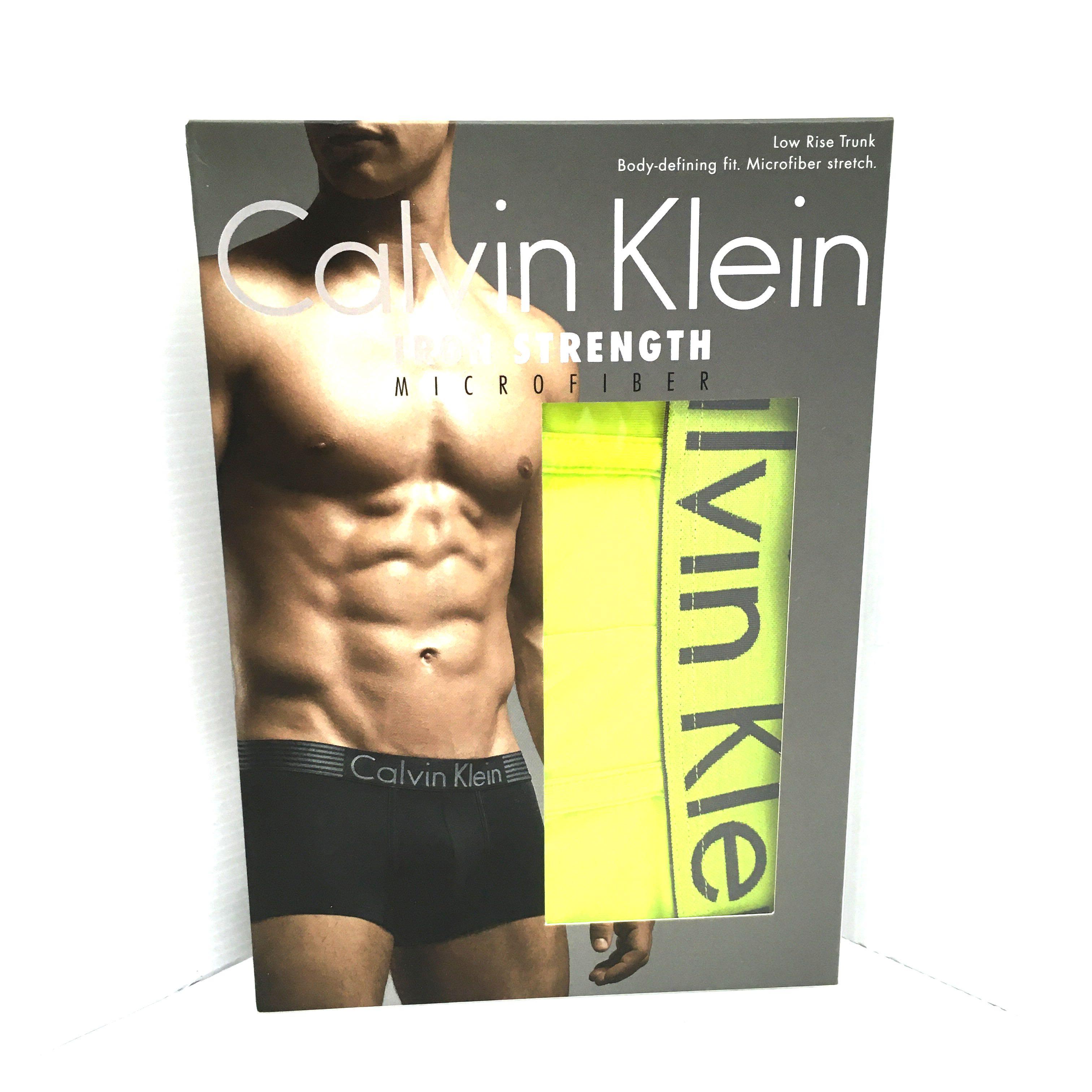 Calvin Klein Iron Strength Yellow Trunks 197011822, Men's Fashion, Bottoms,  New Underwear on Carousell