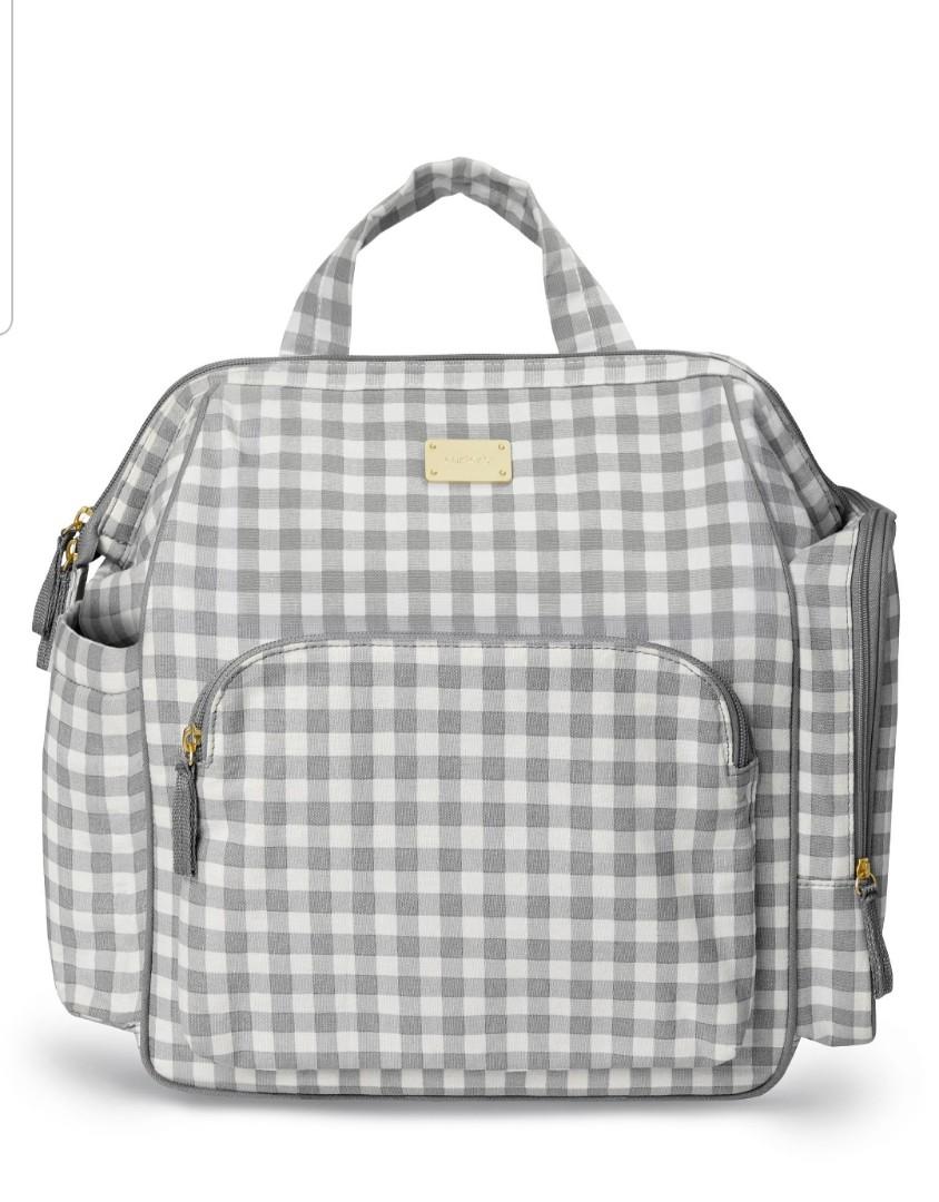 checkered diaper bag