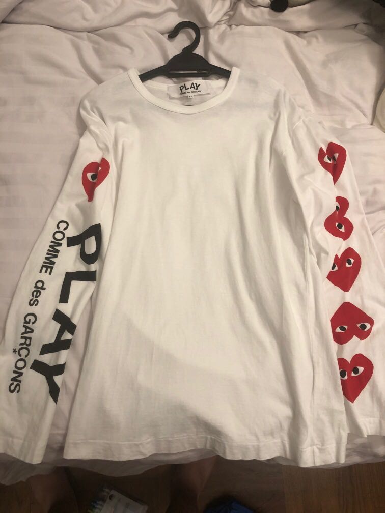 CDG long sleeve, Men's Fashion, Tops & Sets, Formal Shirts on Carousell