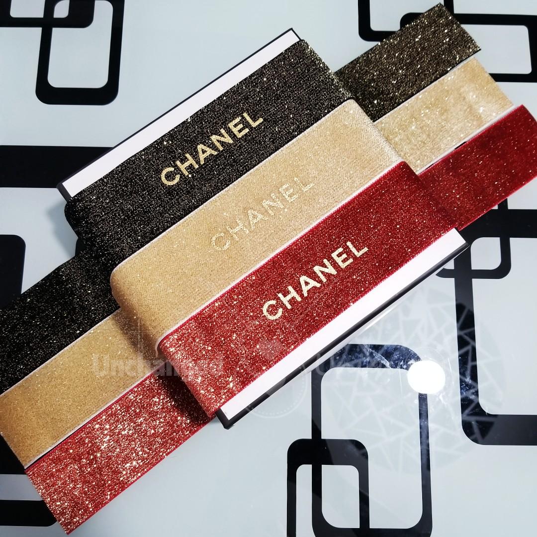 CHANEL BEAUTY Glitter Extra Wide Ribbon Holiday Limited節日限量金