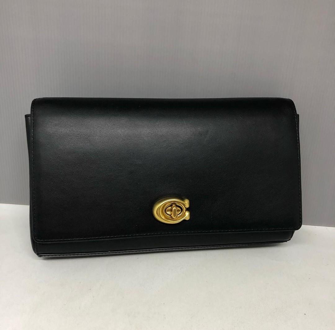 Coach alexa turnlock new arrivals clutch in smooth leather