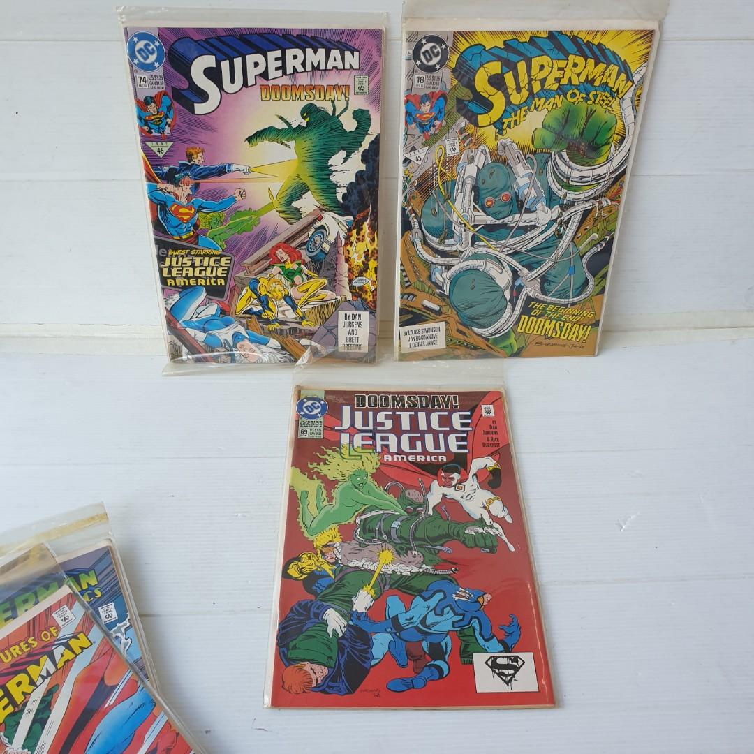 DC death of superman comic mini series, Hobbies & Toys, Books