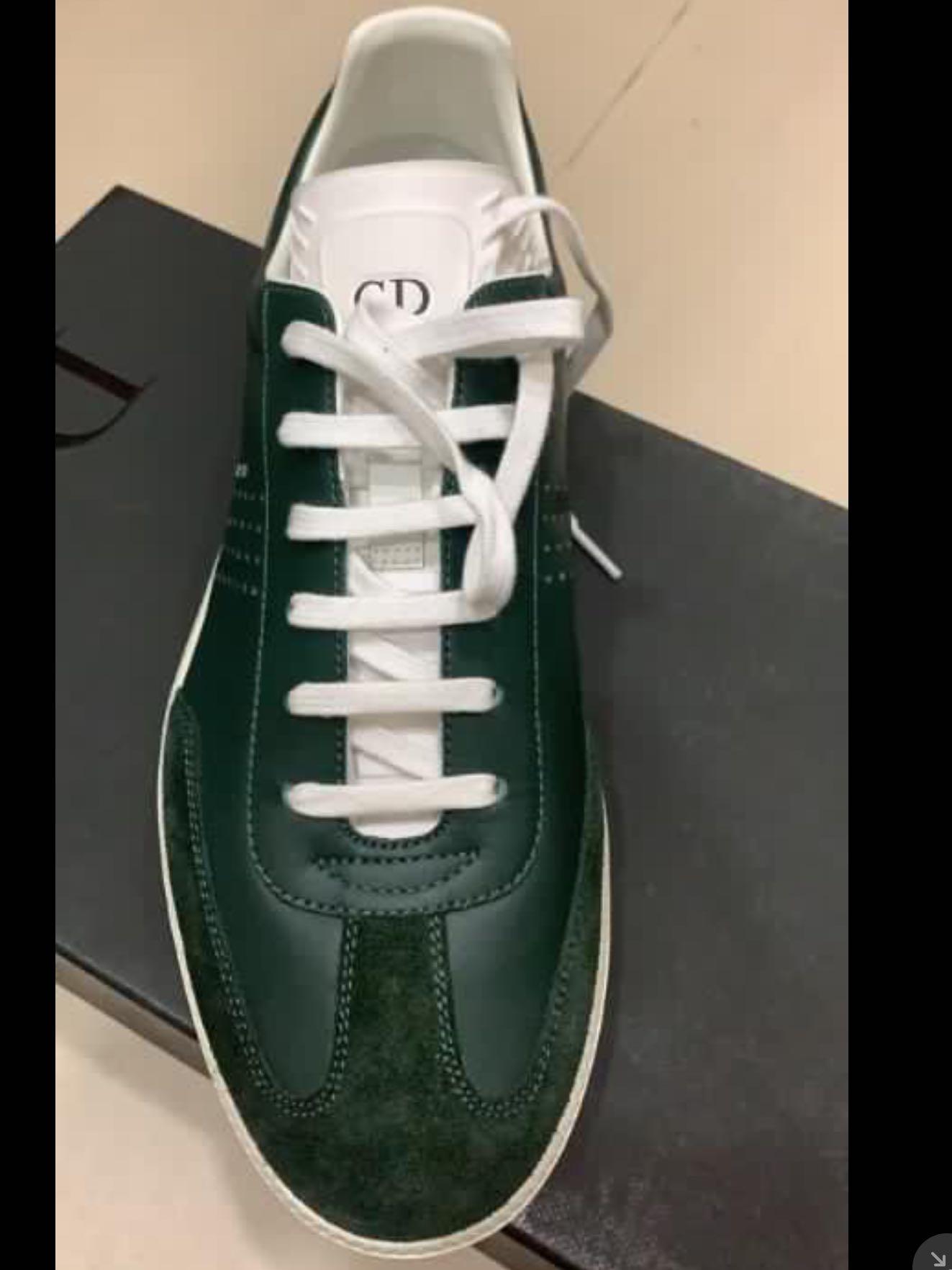 dior homme sneakers green