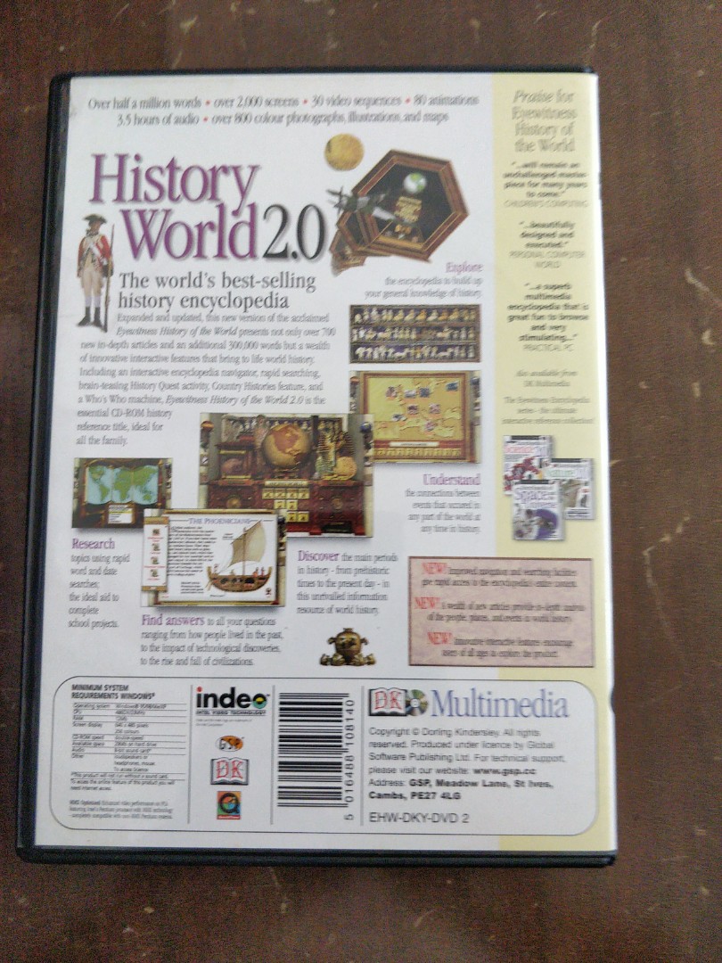Dk History of the World 2.0 PC CD, Hobbies & Toys, Music & Media, CDs