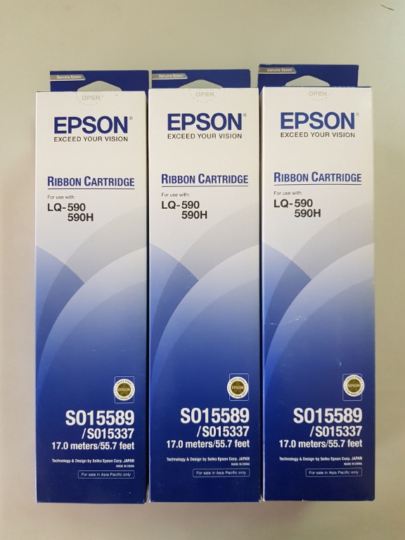 Epson LQ-590 590H ribbon cartridge, Computers & Tech, Printers ...