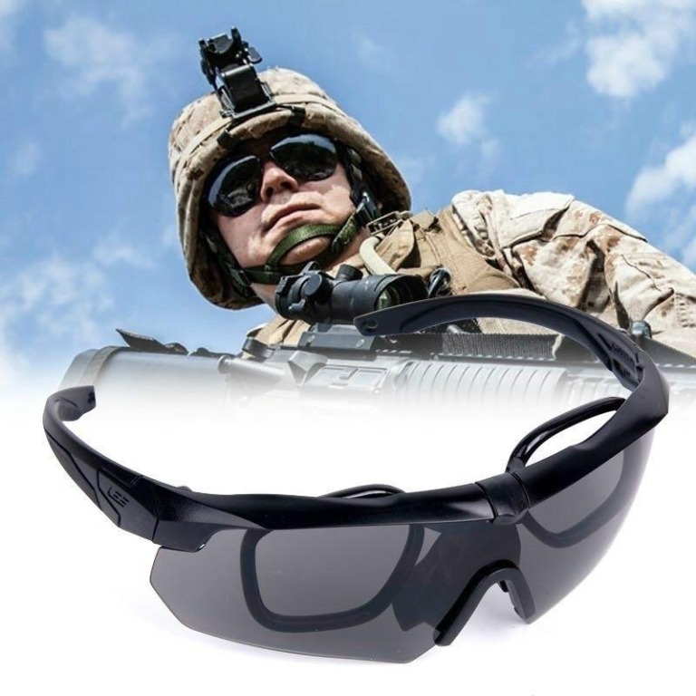 Free Shipping Military 100% Bullet-Proof Tactical Goggles Army Sunglasses  Eyewear Glasses with 3 Lens, Sports Equipment, Exercise & Fitness, Toning &  Stretching Accessories on Carousell