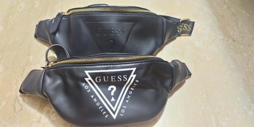 Guess sling bag, Luxury, Bags & Wallets on Carousell