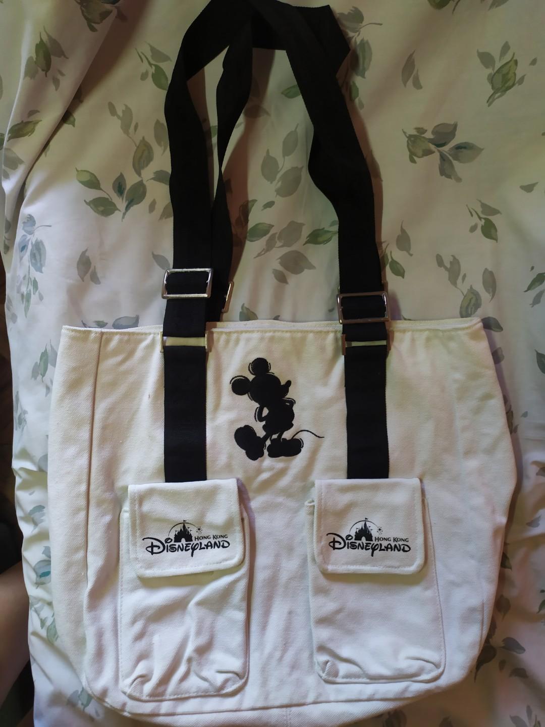 HkL Disneyland Canvas tote bag, Women's Fashion, Bags & Wallets, Tote