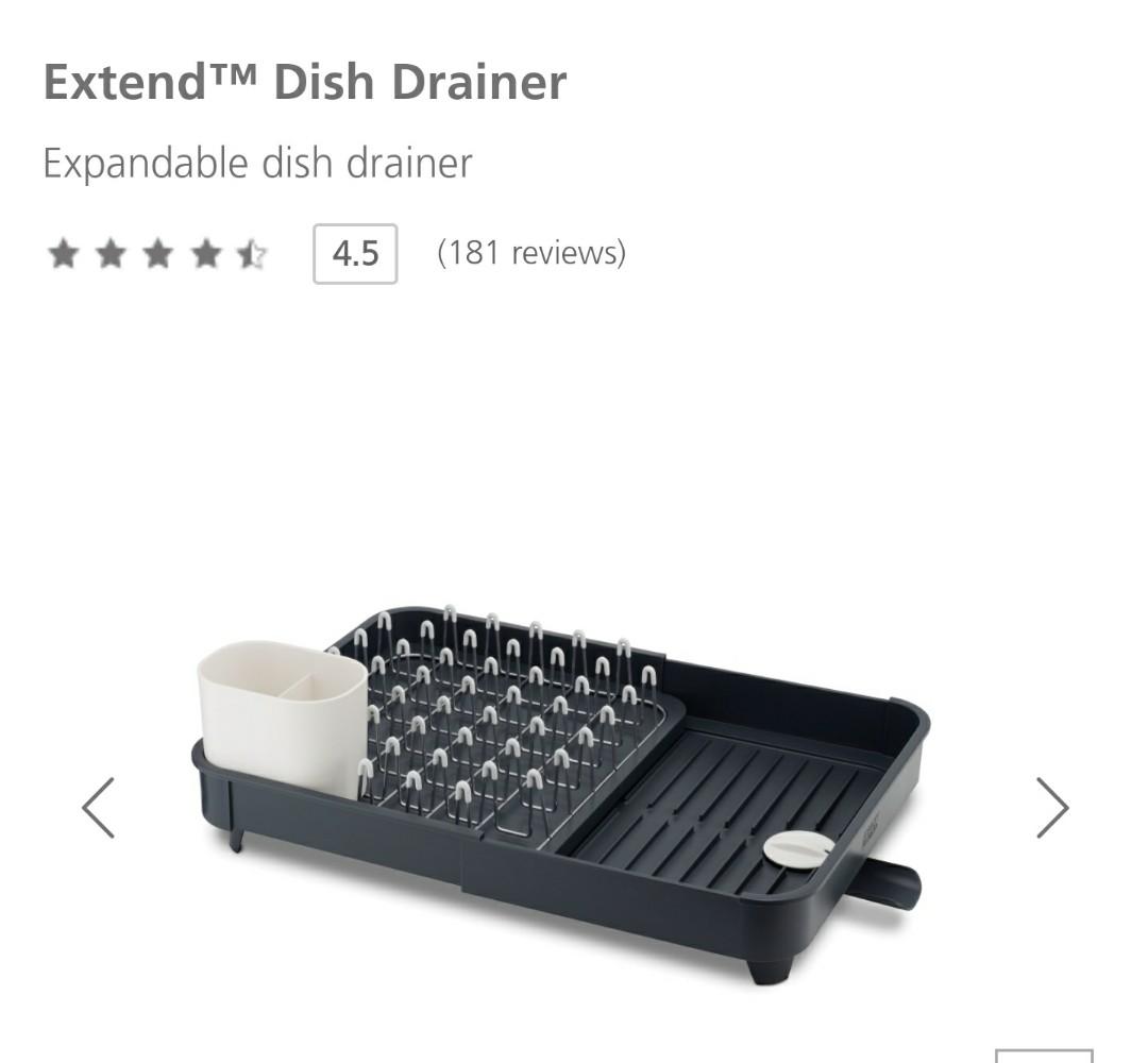Joseph and Joseph expandable dish drainer, Furniture & Home Living, Bathroom & Kitchen Fixtures
