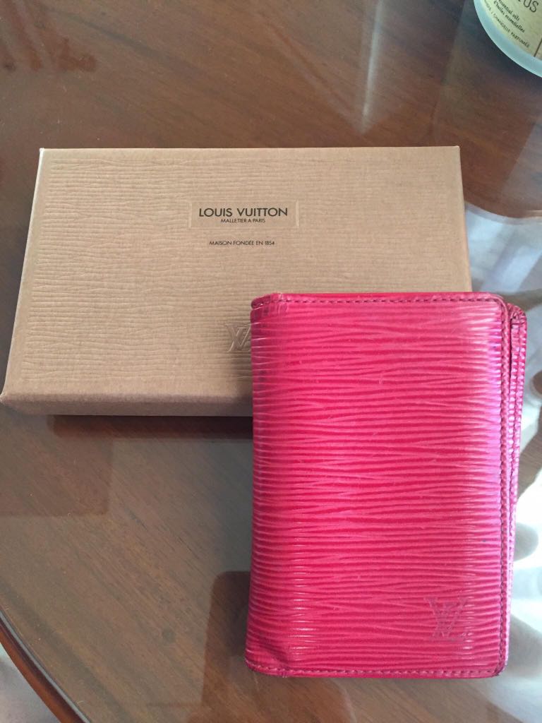 Louis Vuitton epi holder, Luxury, Bags & Wallets on Carousell