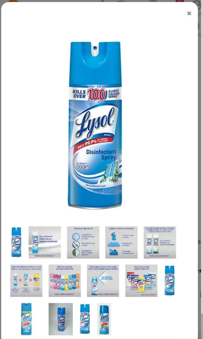 Lysol Disinfectant Spray, Babies & Kids, Bathing & Changing, Diapers