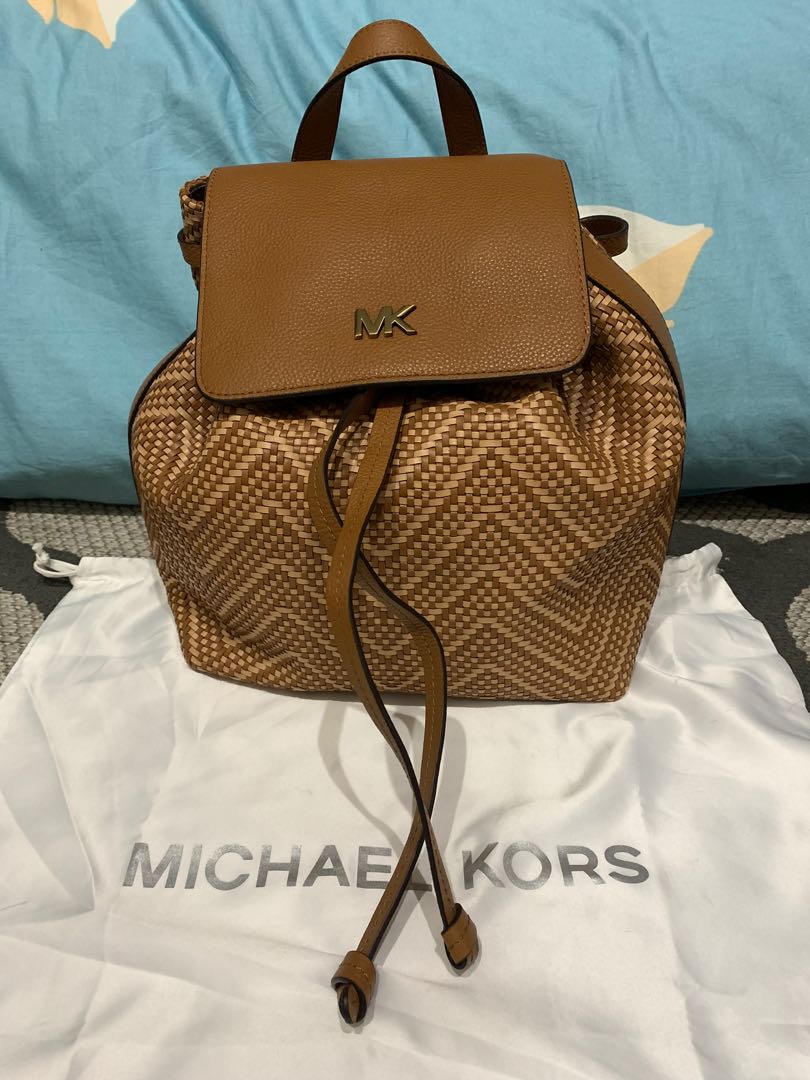 mk junie flap backpack