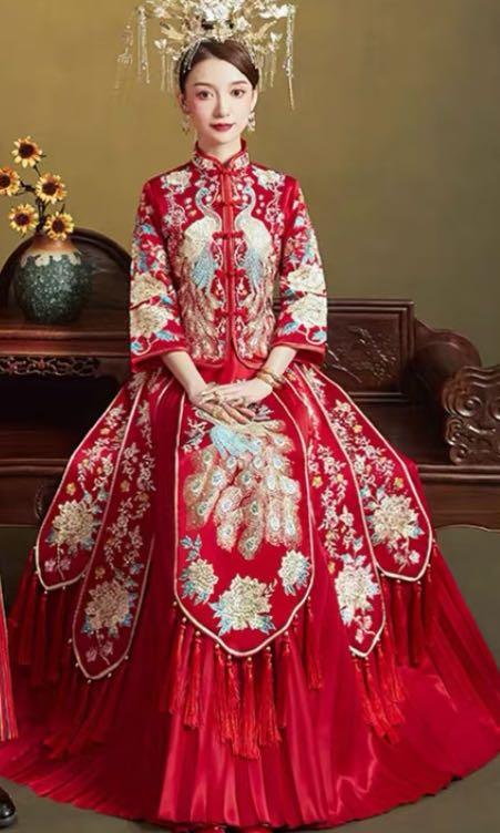 Chinese tea discount ceremony wedding dress