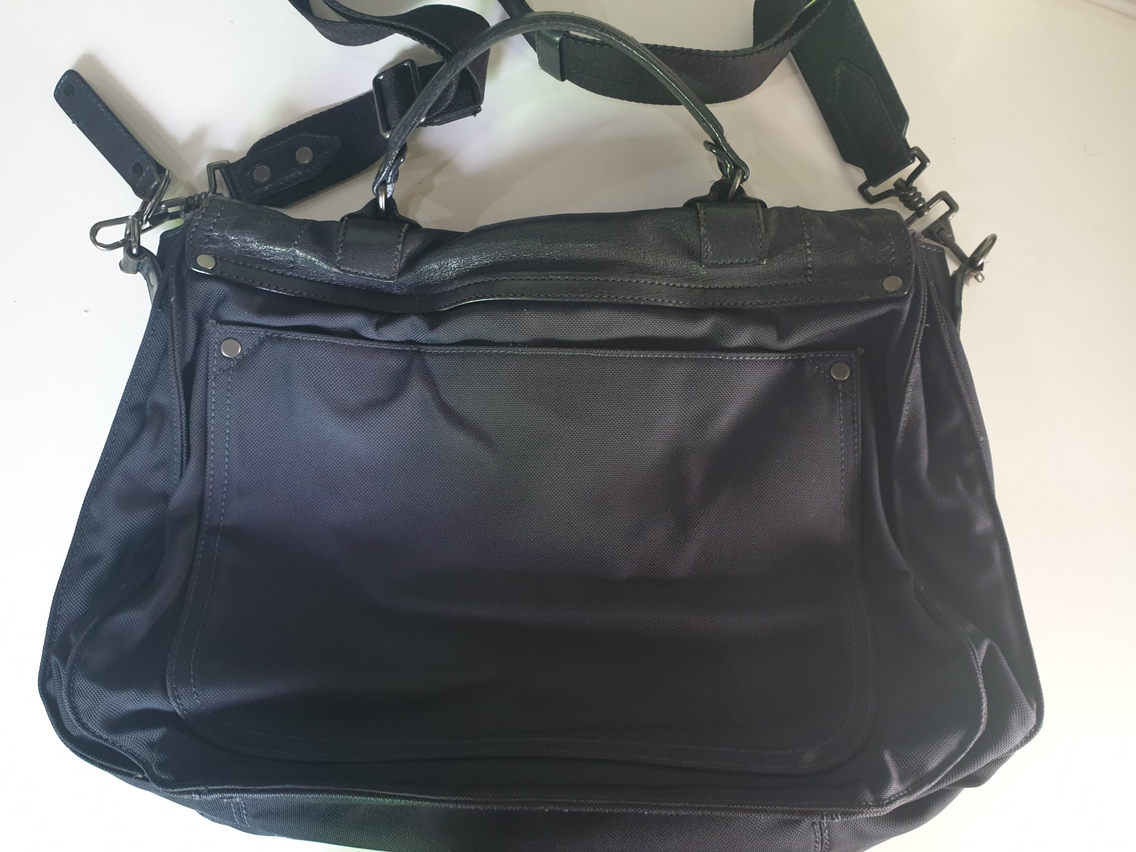 PROENZA SCHOULER Medium PS1 Leather Satchel Shoulder Bag Navy - 15% OF