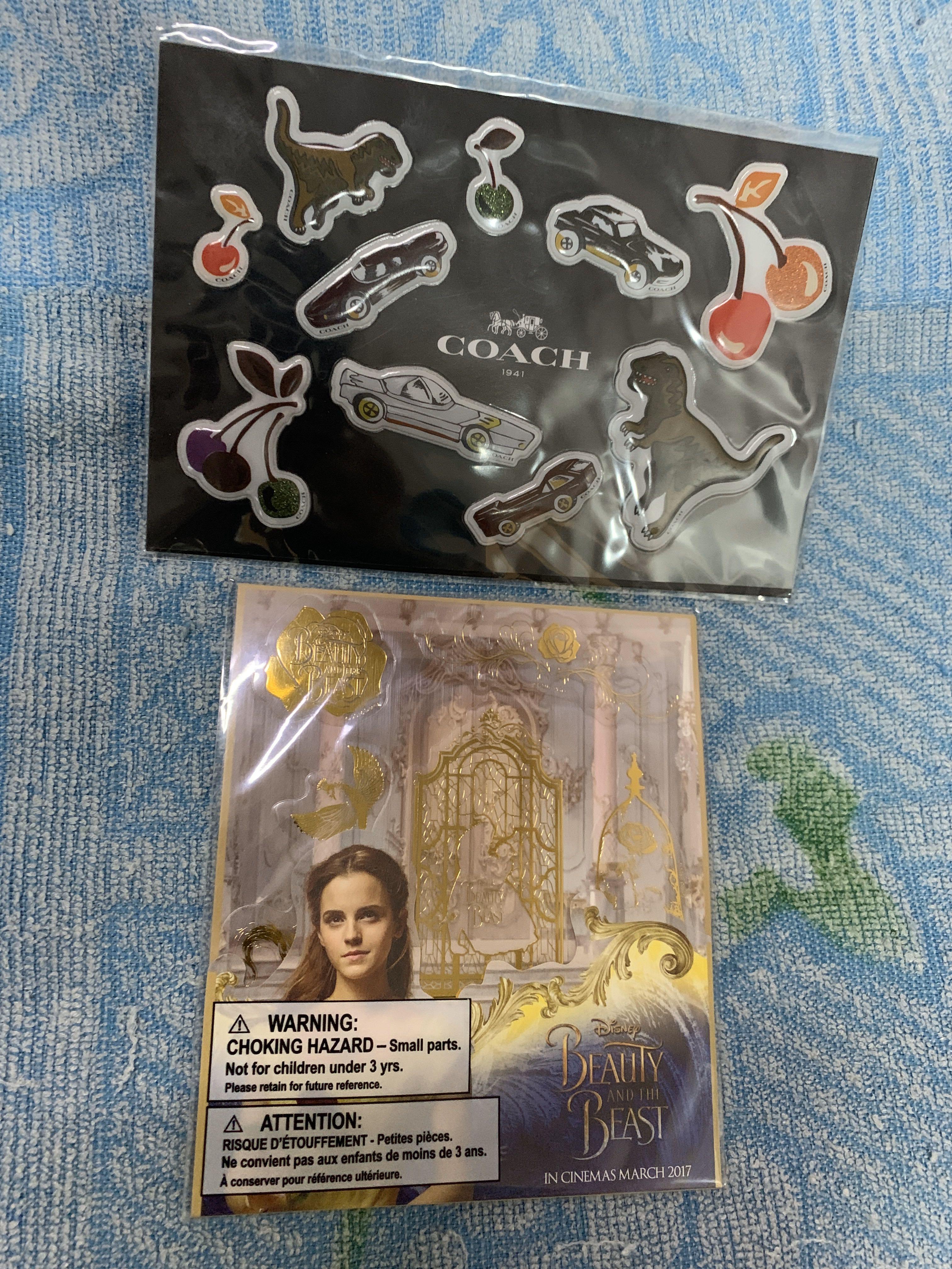 Sticker Collection Coach Beauty The Beast Design Craft Artwork On Carousell