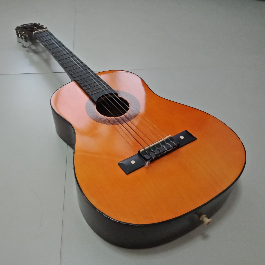 Synchronium Guitar Oak Finish Music Media Music Instruments