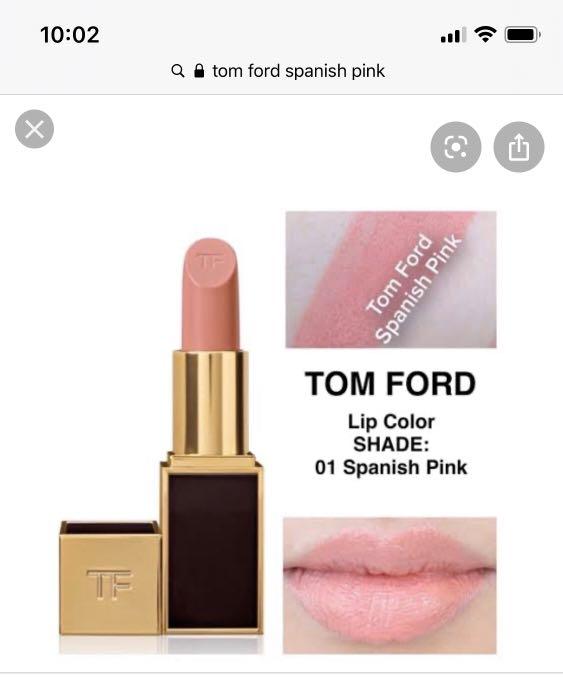 TOM FORD Lipstick Spanish pink swatched, Beauty & Personal Care, Face,  Makeup on Carousell
