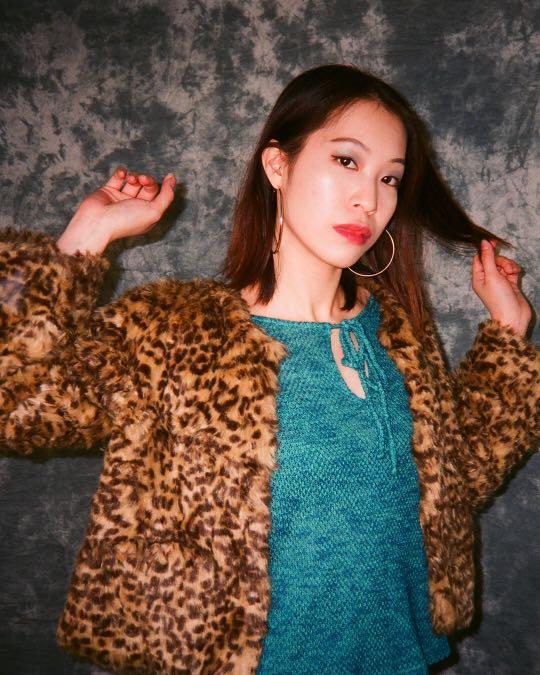 VINTAGE LEOPARD FAUX FUR JACKET Carousell
