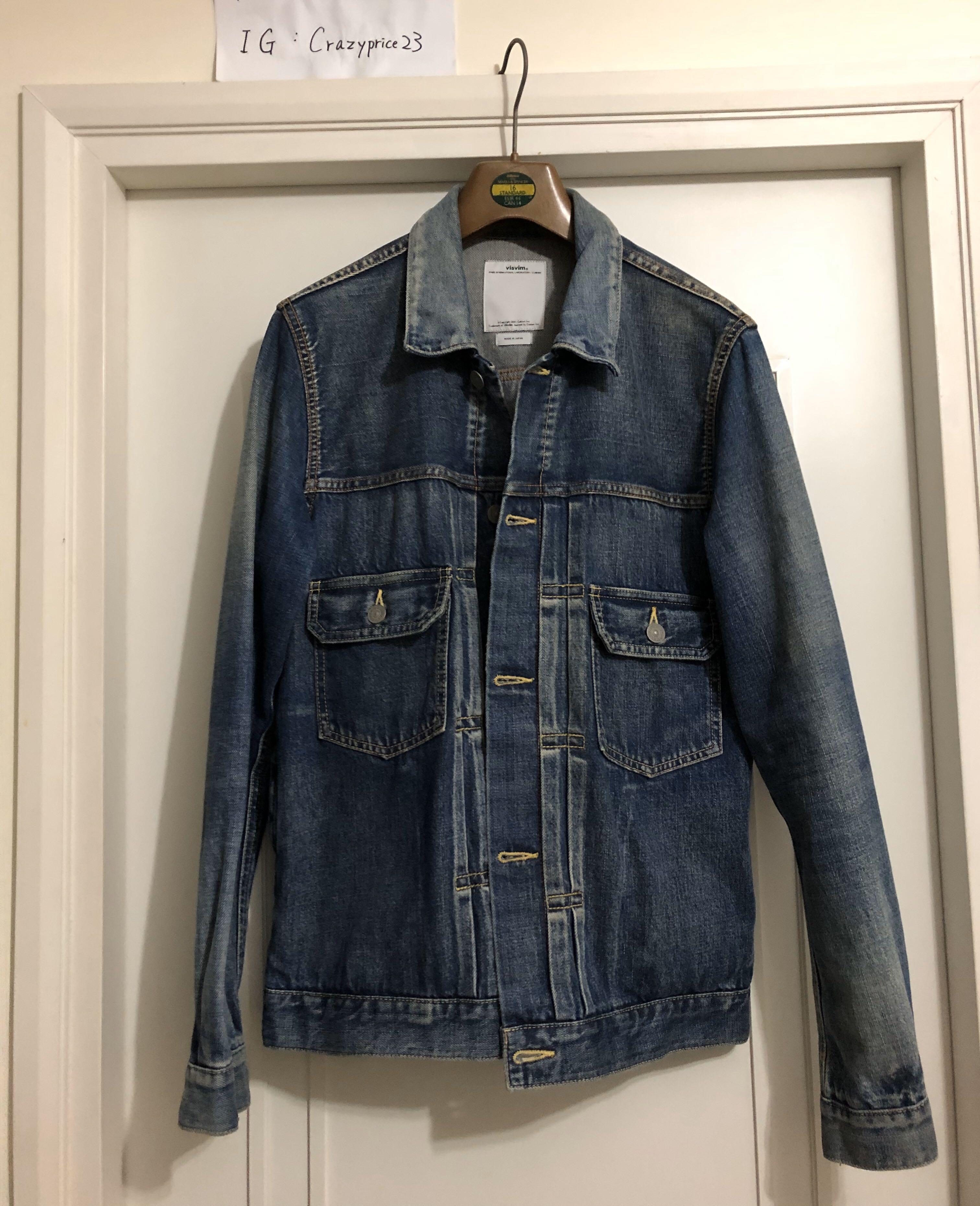 Visvim 101 denim washed jacket 牛仔嬲wtaps neighborhood, 男裝