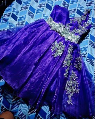 Purple cocktail dress