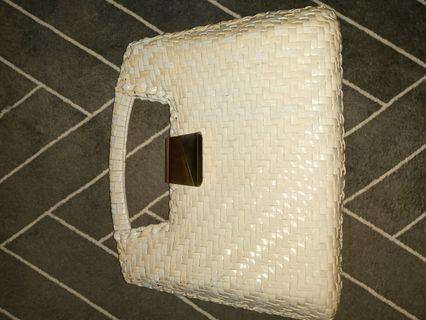 Leather Woven Bag Made In Hongkong