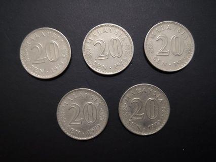 Syiling 20 Sen Currency Carousell Malaysia