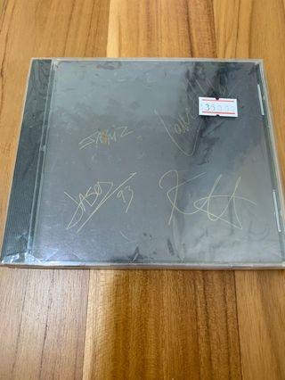 METALLICA BLACK ALBUM GOLD CD BAND AUTOGRAPH