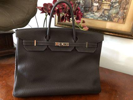 Hermes Birkin 40cm in GOLD or Tan, Luxury, Bags & Wallets on Carousell