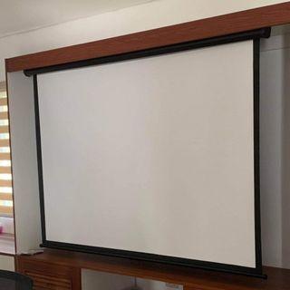 Projector Screen 70" x 70" Manual Pull Down Type
