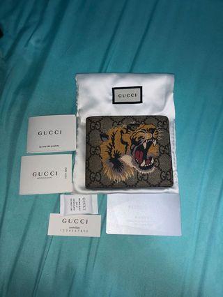 Gucci Monogram Tiger Wallet