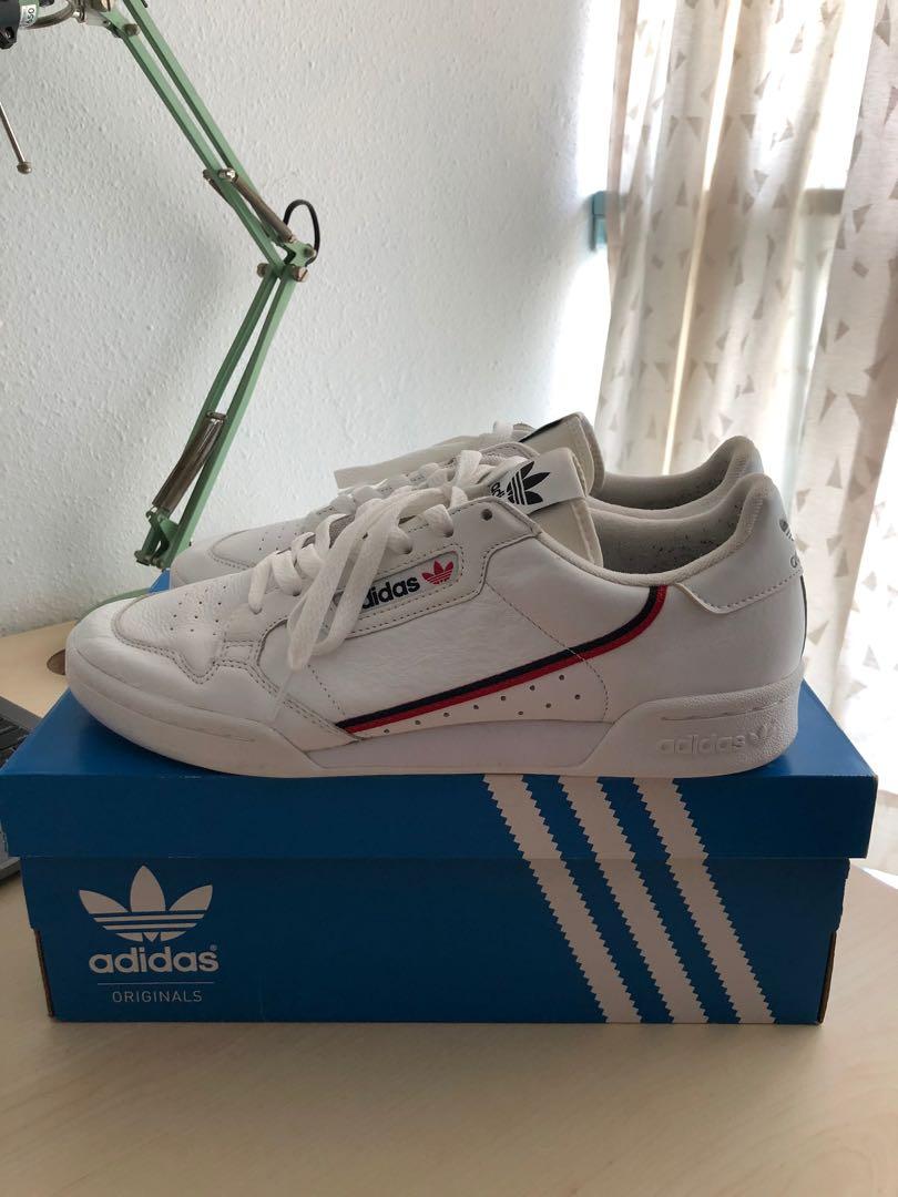 Adidas Continental 80 White US 10 UK 9. 5 Men s Fashion Footwear Sneakers on Carousell