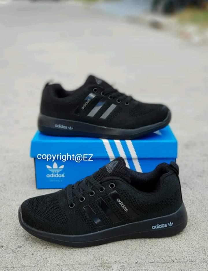 all black adidas shoes