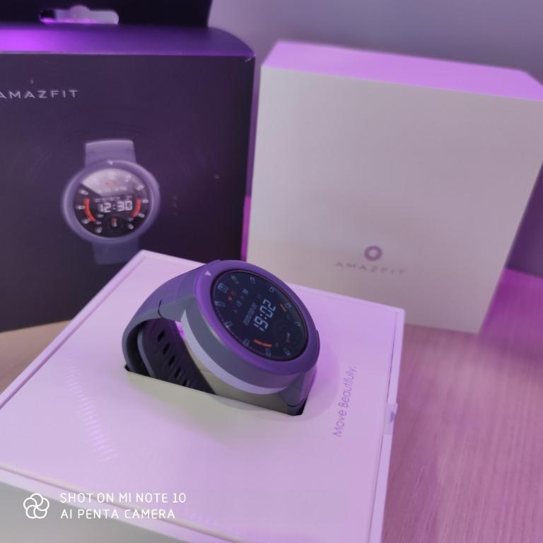 Huami amazfit verge lite shark grey smartwatch top