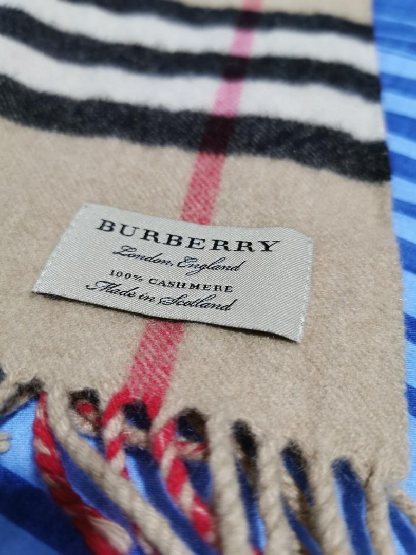 300 Authentic Burberry Cashmere Scarf with full set Women s Fashion Watches Accessories Scarves on Carousell