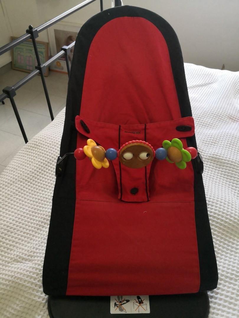 red baby bjorn bouncer