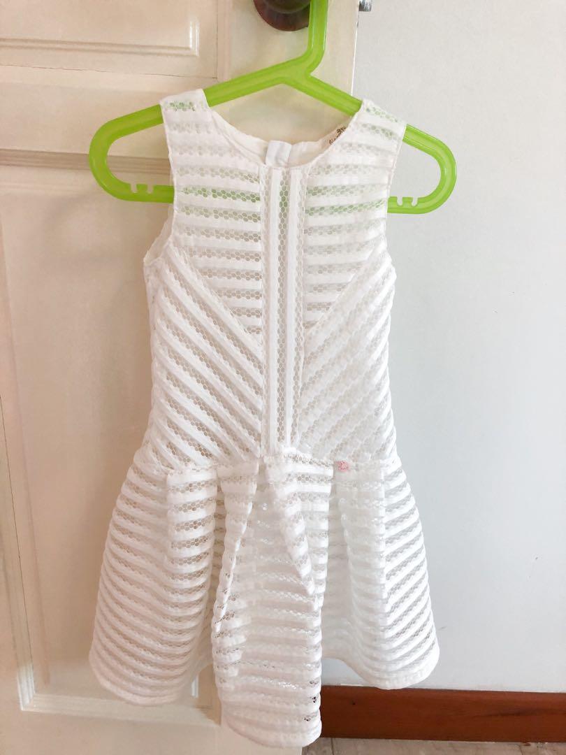 6t white dress