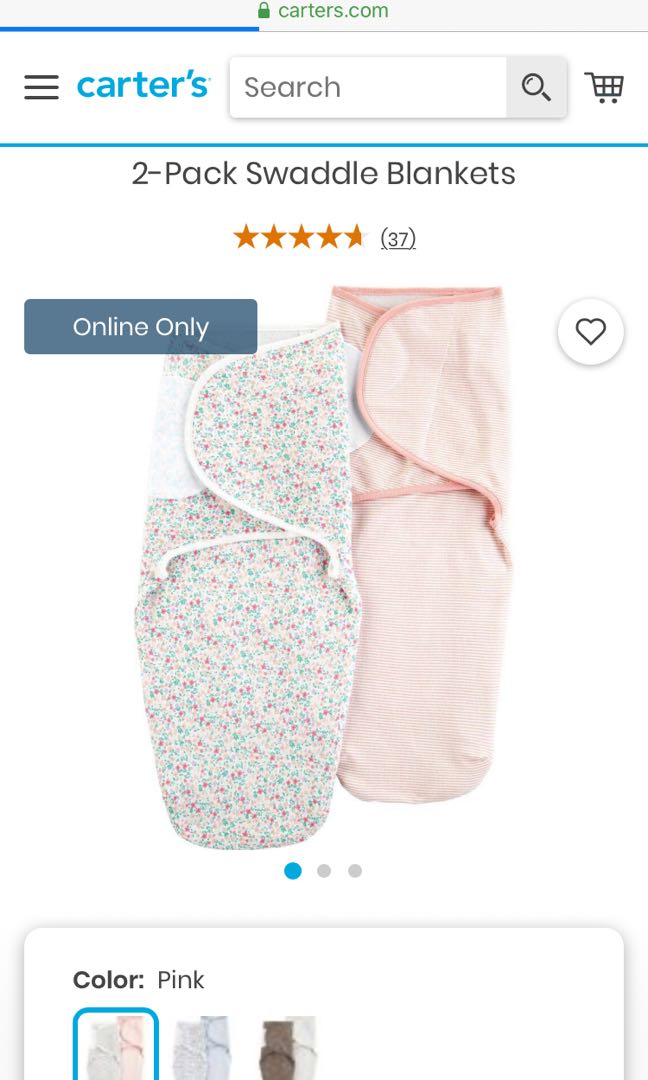 carters velcro swaddle