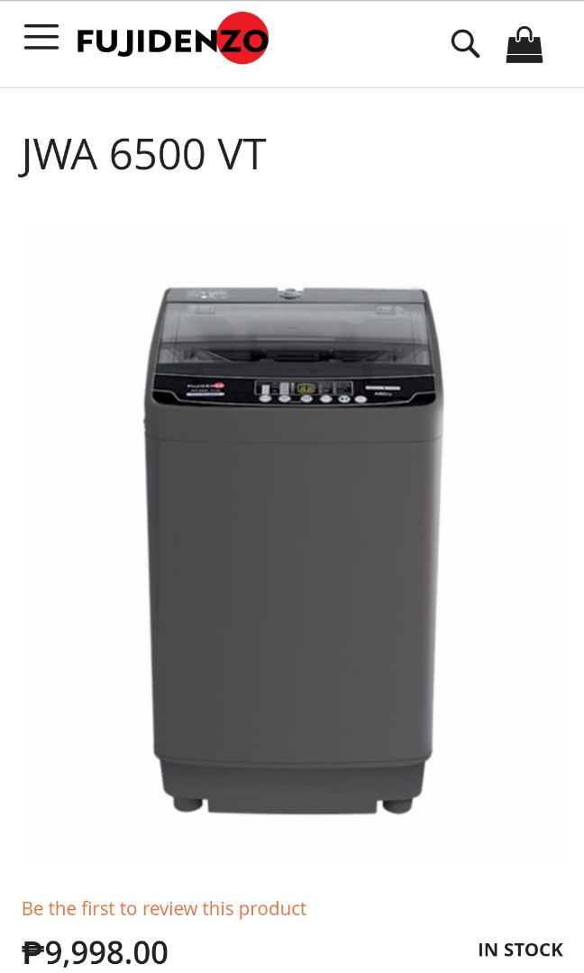 Brand New Fujidenzo Washing Machine, TV & Home Appliances, Washing